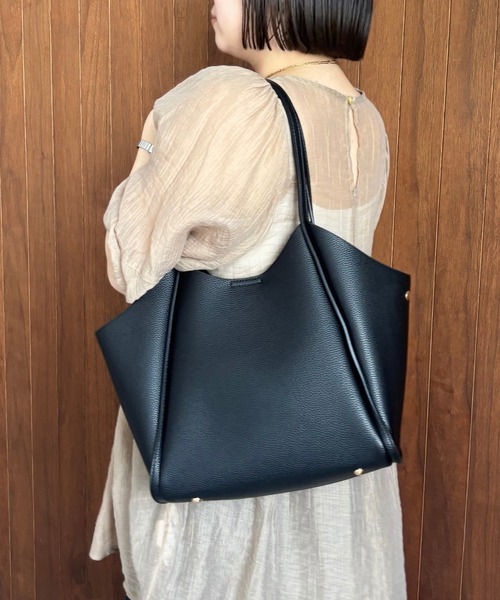 MISCH MASCH（ミッシュマッシュ）の「インバッグ付きトートバッグ（トートバッグ・レディース・ブラック/ブラウン・ﾌﾘ-）」の2枚目の写真