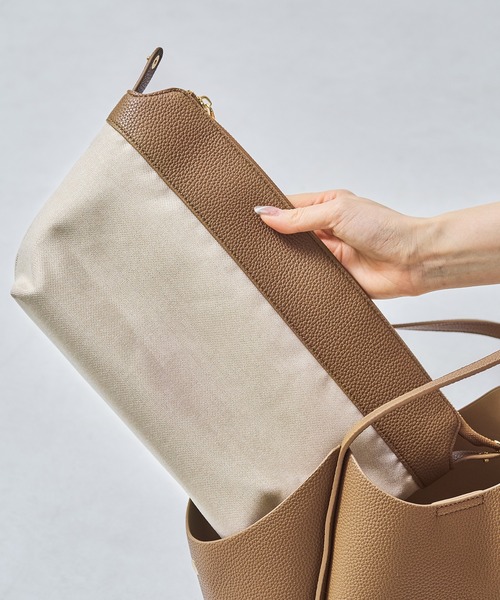 MISCH MASCH（ミッシュマッシュ）の「インバッグ付きトートバッグ（トートバッグ・レディース・ブラック/ブラウン・ﾌﾘ-）」の8枚目の写真