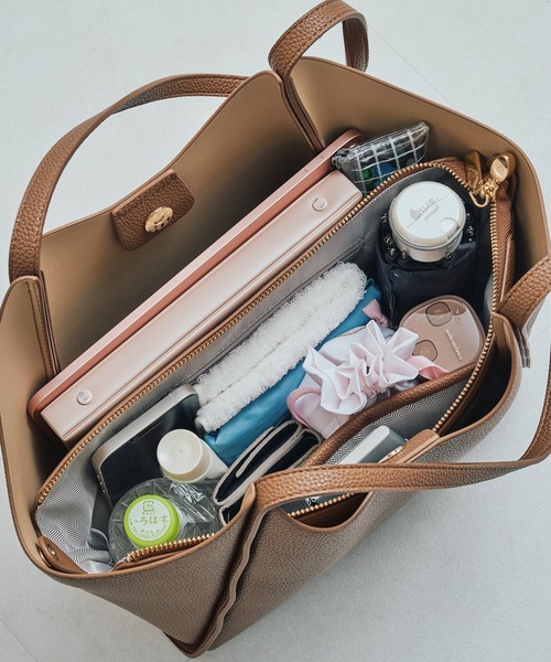 MISCH MASCH（ミッシュマッシュ）の「インバッグ付きトートバッグ（トートバッグ・レディース・ブラック/ブラウン・ﾌﾘ-）」の9枚目の写真