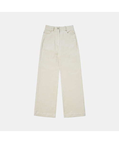 SIYAZU(シヤジュ)の「SIPT7056 high waist corduroy pants_Cream(その他パンツ・レディース・Cream・LARGE/MEDIUM/SMALL)」の1枚目の写真