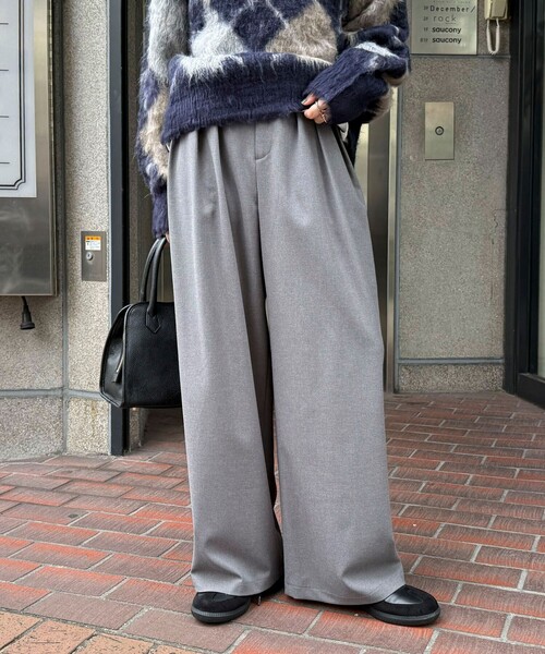 fredy emue（フレディエミュ）の「3タックハートリベットパンツ（その他パンツ・レディース・グレー/ネイビー/アイボリー・38/36）」の22枚目の写真