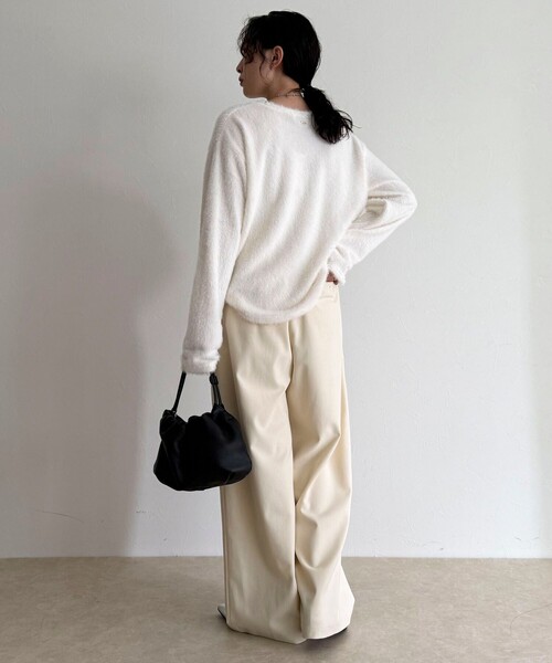 fredy emue（フレディエミュ）の「3タックハートリベットパンツ（その他パンツ・レディース・グレー/ネイビー/アイボリー・38/36）」の8枚目の写真