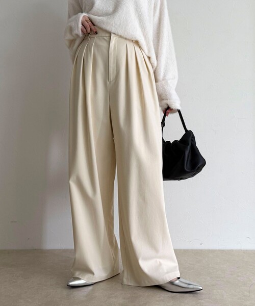 fredy emue（フレディエミュ）の「3タックハートリベットパンツ（その他パンツ・レディース・グレー/ネイビー/アイボリー・38/36）」の10枚目の写真