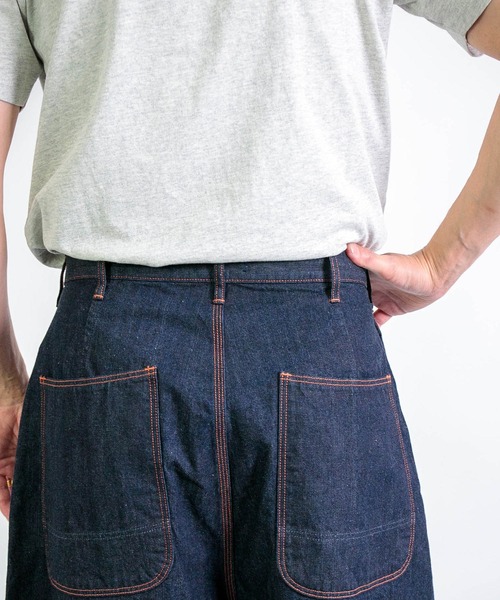 an吉 アンキチ センソユニコ デニム クロップド ワイドパンツ ANTGAUGE（アントゲージ） キュロット パンツ レディース ワイド