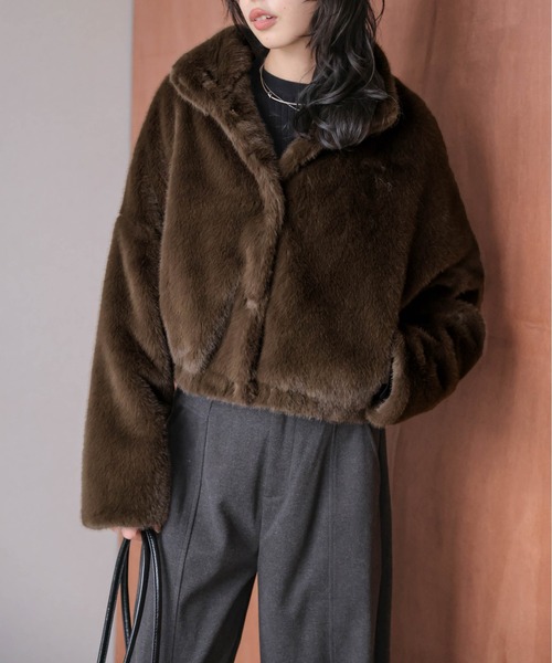 セール】エコファー ショートブルゾン（ブルゾン）｜SUGAR BISKET