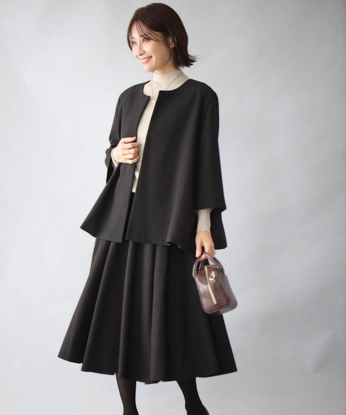 Ehre style(エーレスタイル)の「高見えジャージ素材シワなし!毎日着られる(スカート・レディース・ブラック/グレー・FREE)」の13枚目の写真