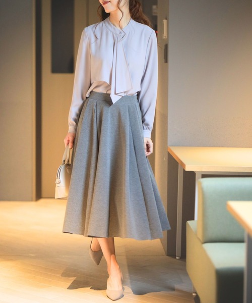 Ehre style(エーレスタイル)の「高見えジャージ素材シワなし!毎日着られる(スカート・レディース・ブラック/グレー・FREE)」の15枚目の写真