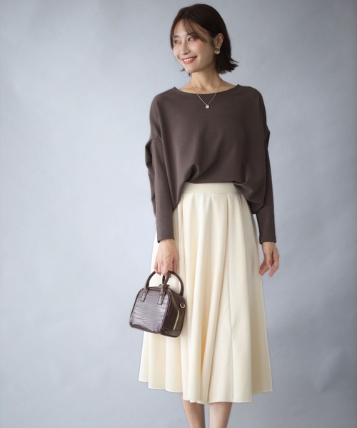 Ehre style(エーレスタイル)の「高見えジャージ素材シワなし!毎日着られる(スカート・レディース・ブラック/グレー・FREE)」の20枚目の写真