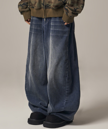 Viego Corduroy Balloon Pants Dark Indigo