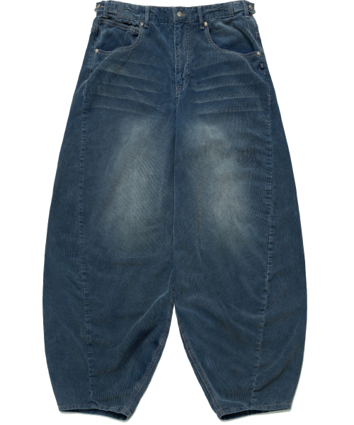 IDWS(アイドンワナセル)の「Viego Corduroy Balloon Pants Dark Indigo(その他パンツ・レディース・その他・0/1/2)」の2枚目の写真