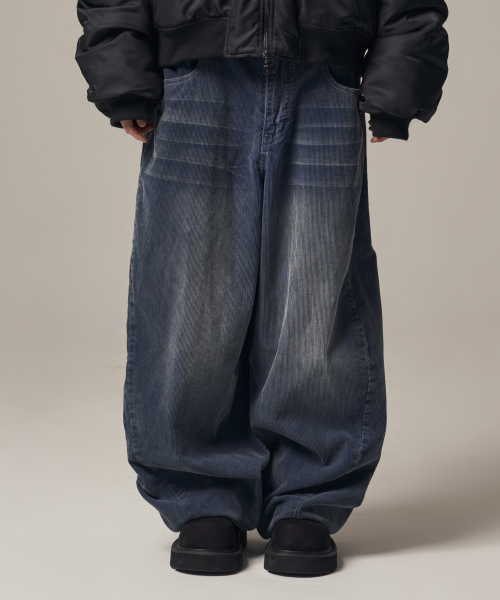 IDWS(アイドンワナセル)の「Viego Corduroy Balloon Pants Dark Indigo(その他パンツ・レディース・その他・0/1/2)」の9枚目の写真