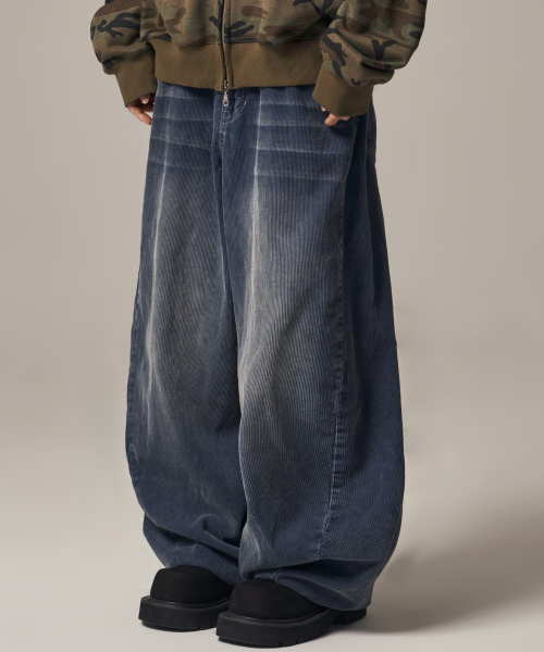 IDWS(アイドンワナセル)の「Viego Corduroy Balloon Pants Dark Indigo(その他パンツ・レディース・その他・0/1/2)」の11枚目の写真