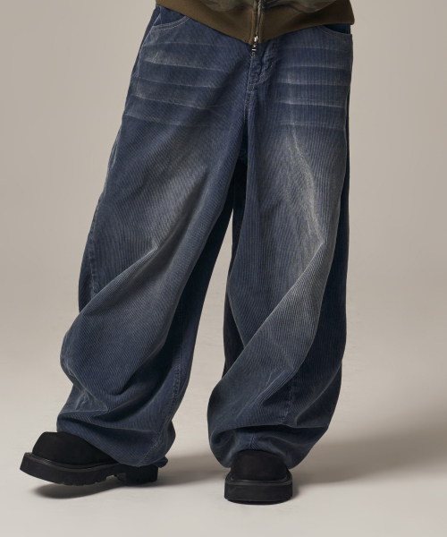 IDWS(アイドンワナセル)の「Viego Corduroy Balloon Pants Dark Indigo(その他パンツ・レディース・その他・0/1/2)」の19枚目の写真