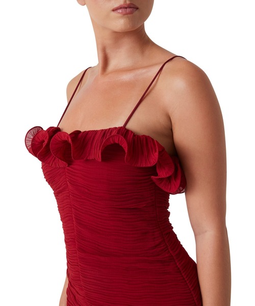 Guess(ゲス)の「SL Kennith Dress ワンピース ドレス(ドレス・レディース・レッド・2/4/6)」の3枚目の写真