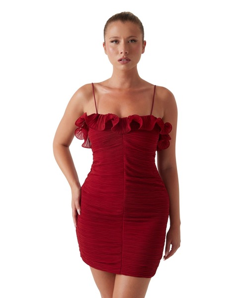 Guess(ゲス)の「SL Kennith Dress ワンピース ドレス(ドレス・レディース・レッド・2/4/6)」の12枚目の写真