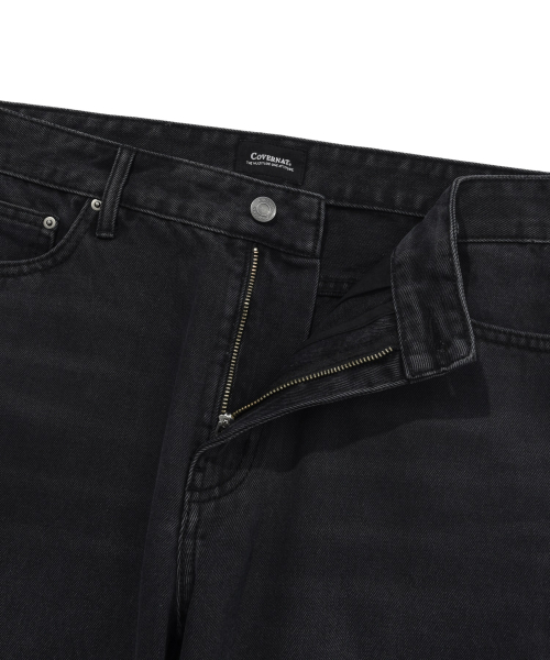 COVERNAT（カバーナット）の「ウォッシングデニムレギュラーパンツブラック（デニムパンツ・レディース・その他・LARGE/SMALL/X-LARGE/X-SMALL/MEDIUM）」の4枚目の写真