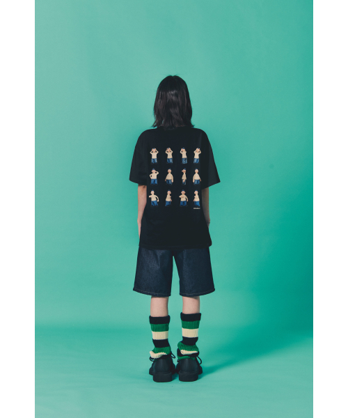 LAUGHER（ラファー）の「[PAT&MAT] モーションパットTシャツ - ブラック（Tシャツ/カットソー・レディース・ブラック・LARGE/MEDIUM/X-LARGE）」の8枚目の写真