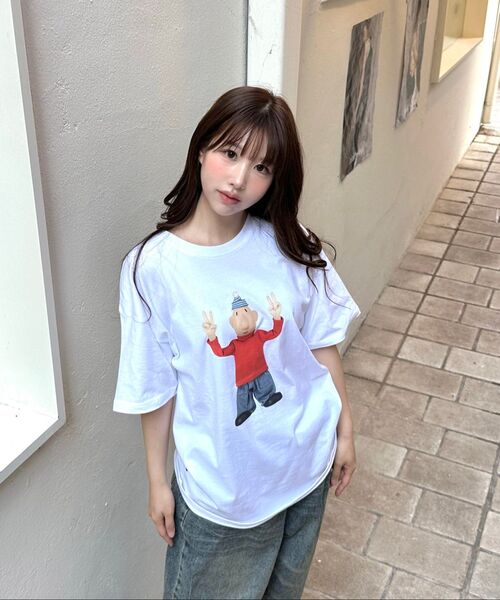 LAUGHER（ラファー）の「[PAT&MAT] モーションパットTシャツ - ブラック（Tシャツ/カットソー・レディース・ブラック・LARGE/MEDIUM/X-LARGE）」の16枚目の写真