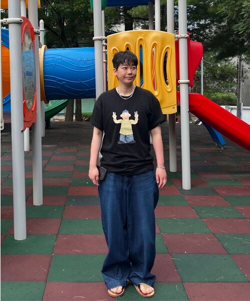 LAUGHER（ラファー）の「[PAT&MAT] モーションパットTシャツ - ブラック（Tシャツ/カットソー・レディース・ブラック・LARGE/MEDIUM/X-LARGE）」の17枚目の写真