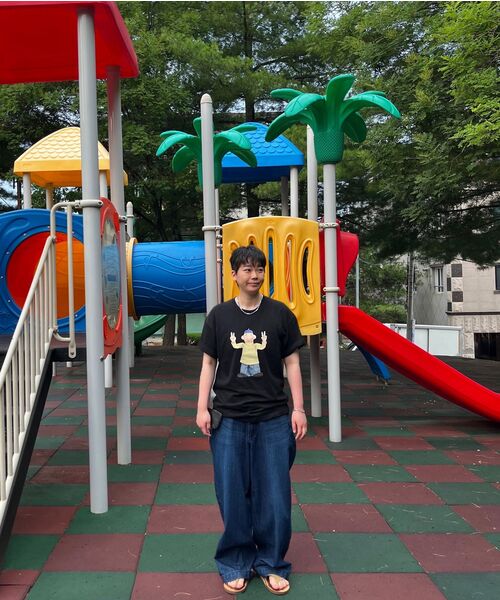 LAUGHER（ラファー）の「[PAT&MAT] モーションパットTシャツ - ブラック（Tシャツ/カットソー・レディース・ブラック・LARGE/MEDIUM/X-LARGE）」の22枚目の写真