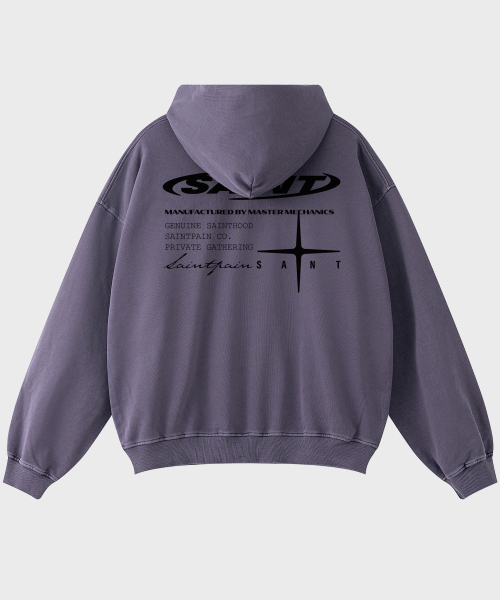 SP Saucers Pigment Oversized Sudadera — oversized худи с принтом, парка — pop style