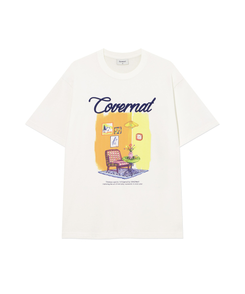 セール】ペインティンググラフィックTシャツ Off White（Tシャツ
