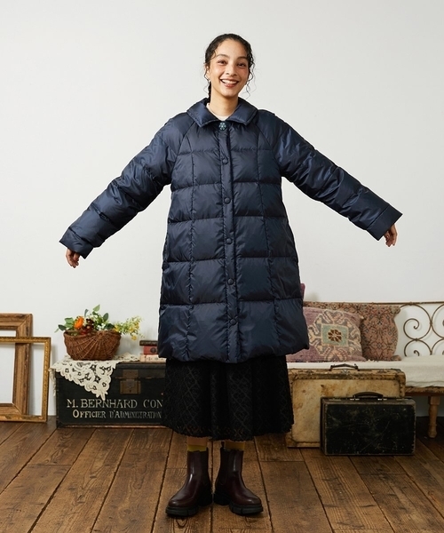 Jocomomola(ホコモモラ)の「【リバーシブル】Flor Alta ロングダウンコート(ダウンジャケット/コート・レディース・グリーン/ネイビー/マスタード・42/40)」の15枚目の写真