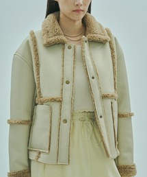 ROSE BUD（ローズバッド）の「FAUX MOUTON ２WAY JACKET（その他アウター・レディース）」