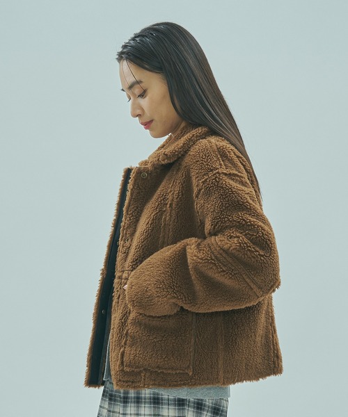ROSE BUD（ローズバッド）の「FAUX MOUTON 2WAY JACKET（その他