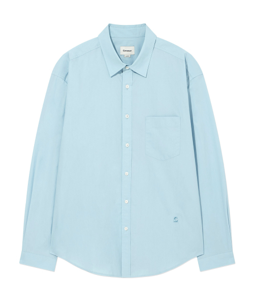 COVERNAT（カバーナット）の「ルーズフィットポプリンシャツ Blue（シャツ/ブラウス・レディース・その他・SMALL/MEDIUM/LARGE/X-LARGE/XX-LARGE/X-SMALL）」の2枚目の写真