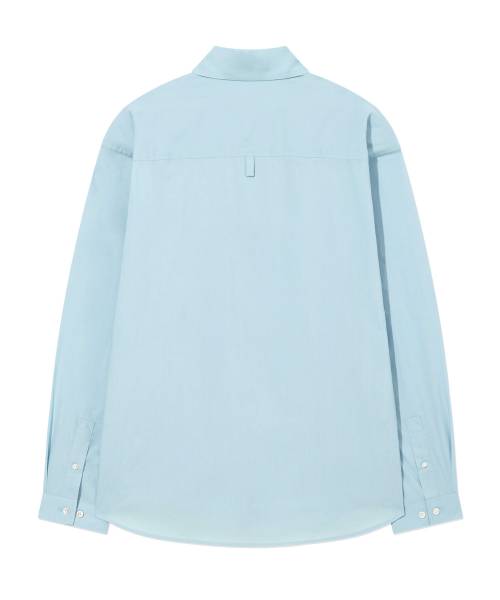 COVERNAT（カバーナット）の「ルーズフィットポプリンシャツ Blue（シャツ/ブラウス・レディース・その他・SMALL/MEDIUM/LARGE/X-LARGE/XX-LARGE/X-SMALL）」の3枚目の写真