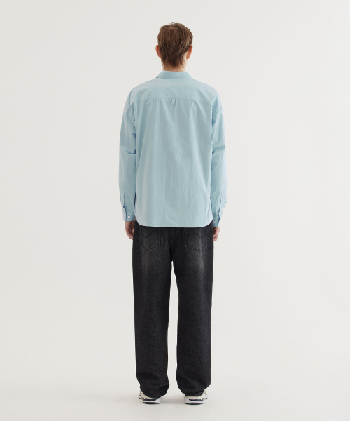 COVERNAT（カバーナット）の「ルーズフィットポプリンシャツ Blue（シャツ/ブラウス・レディース・その他・SMALL/MEDIUM/LARGE/X-LARGE/XX-LARGE/X-SMALL）」の6枚目の写真