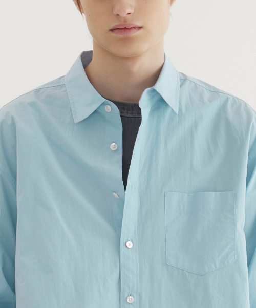 COVERNAT（カバーナット）の「ルーズフィットポプリンシャツ Blue（シャツ/ブラウス・レディース・その他・SMALL/MEDIUM/LARGE/X-LARGE/XX-LARGE/X-SMALL）」の7枚目の写真