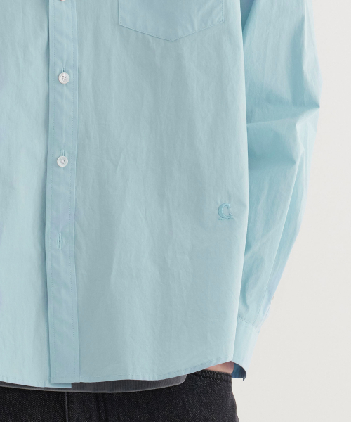 COVERNAT（カバーナット）の「ルーズフィットポプリンシャツ Blue（シャツ/ブラウス・レディース・その他・SMALL/MEDIUM/LARGE/X-LARGE/XX-LARGE/X-SMALL）」の8枚目の写真
