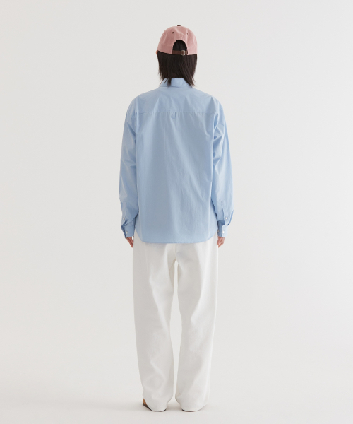 COVERNAT（カバーナット）の「ルーズフィットポプリンシャツ Blue（シャツ/ブラウス・レディース・その他・SMALL/MEDIUM/LARGE/X-LARGE/XX-LARGE/X-SMALL）」の11枚目の写真