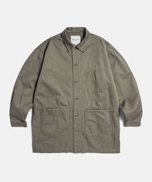 ESPIONAGE | Washed Doctor Jacket Dark Beige(ミリタリージャケット)