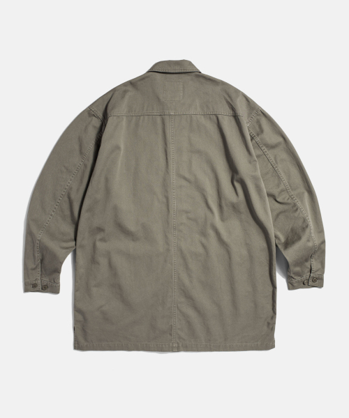ESPIONAGE（エスピオナジ）の「Washed Doctor Jacket Dark Beige（ミリタリージャケット・レディース・その他・MEDIUM/LARGE/X-LARGE）」の2枚目の写真