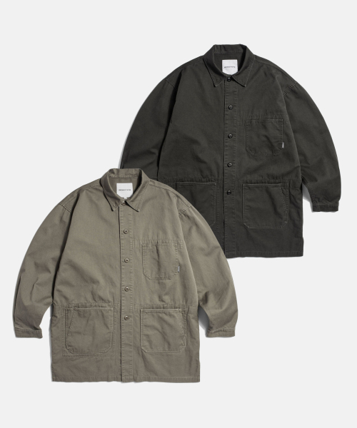 ESPIONAGE（エスピオナジ）の「Washed Doctor Jacket Dark Beige（ミリタリージャケット・レディース・その他・MEDIUM/LARGE/X-LARGE）」の3枚目の写真