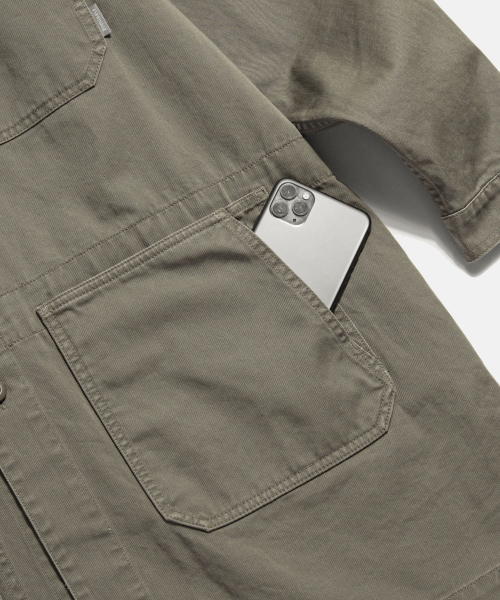 ESPIONAGE（エスピオナジ）の「Washed Doctor Jacket Dark Beige（ミリタリージャケット・レディース・その他・MEDIUM/LARGE/X-LARGE）」の8枚目の写真