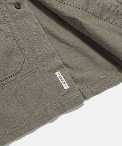ESPIONAGE（エスピオナジ）の「Washed Doctor Jacket Dark Beige（ミリタリージャケット・レディース・その他・MEDIUM/LARGE/X-LARGE）」の11枚目の写真