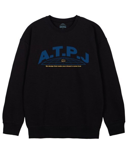 ASTRAL PROJECTION(アストラルプロジェクション)の「アースロゴルーズフィットスウェットシャツ_ブラック(スウェット・メンズ・その他・LARGE/MEDIUM/X-LARGE/XX-LARGE)」の1枚目の写真