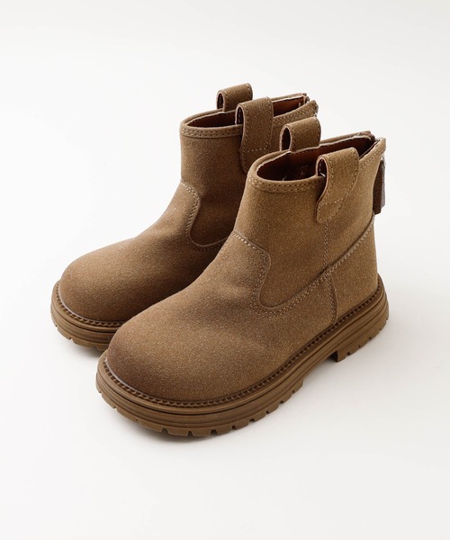 URBAN CHERRY（アーバンチェリー）の「スエードショートブーツ（ブーツ・キッズ・ベージュ/ブラウン・18.0cm/22.5cm/22.0cm/21.0cm/20.0cm/19.0cm）」の4枚目の写真