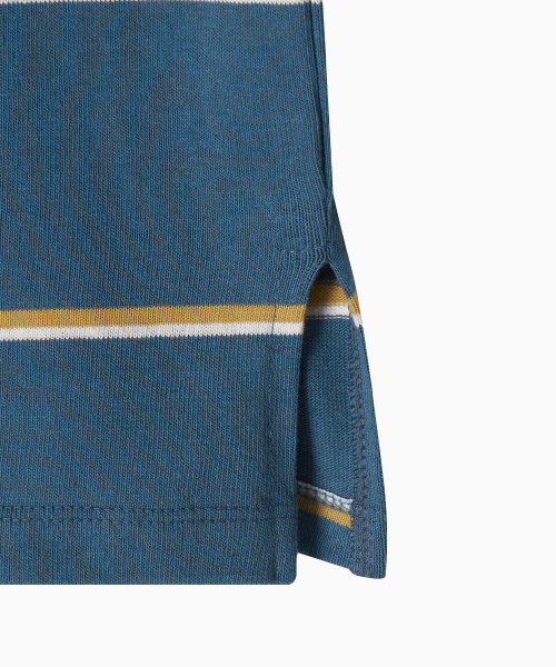MENASOO(ミナス)の「MNS Striped Cotton Collar T Shirt_Blue(ポロシャツ・レディース・ブルー・F)」の15枚目の写真