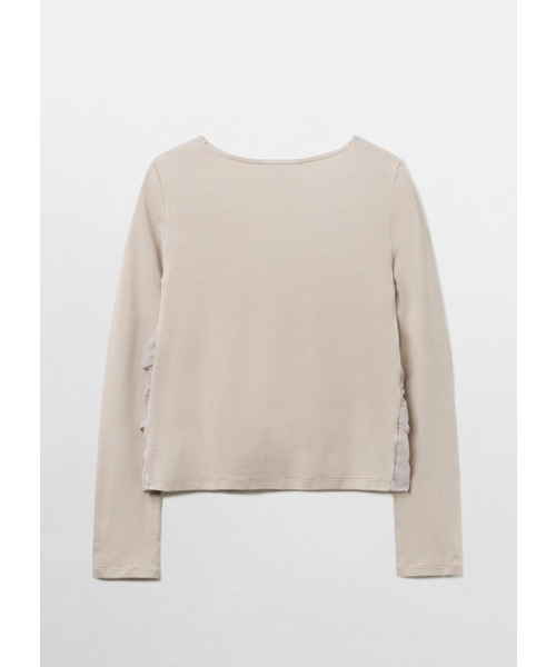 PEEVES PEEVES(フィブス フィブス)の「Tiered Ruffle Long Sleeve Top / Beige(Tシャツ/カットソー・レディース・その他・OS)」の5枚目の写真