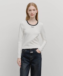 W DEEP NECK LONG SLEEVE