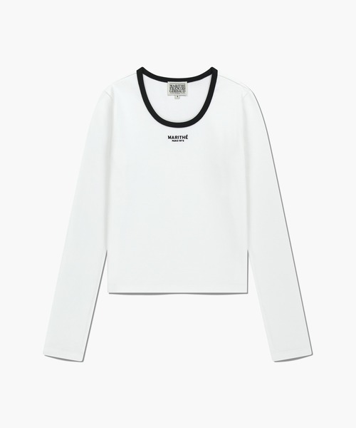 MARITHE + FRANCOIS GIRBAUD(マリテフランソワジルボー)の「W DEEP NECK LONG SLEEVE(Tシャツ/カットソー・レディース・Black/アイボリー/ヘザーグレー・MEDIUM/SMALL)」の22枚目の写真