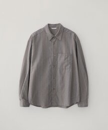 テスルチェックシャツ_SMOKY GRAY