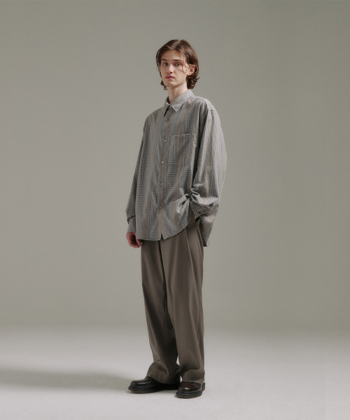 BLANKROOM(ブランクルーム)の「テスルチェックシャツ_SMOKY GRAY(シャツ/ブラウス・レディース・その他・1/2/4/3)」の2枚目の写真
