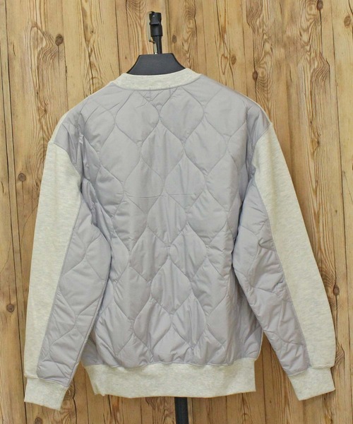Schott(ショット)の「QUILTED COMBI. CREW SWEAT(スウェット・メンズ・オートミール/グレイッシュブルー/ブラック・L/M/XXL/XL)」の9枚目の写真