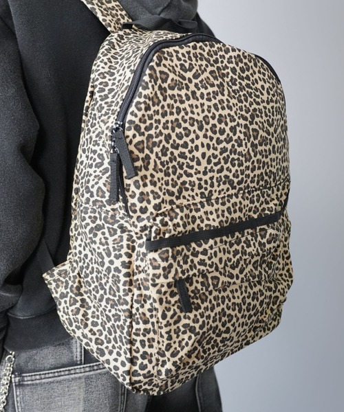 レオパード柄バックパック/ヒョウ柄/リュック/ユニセックス（バック